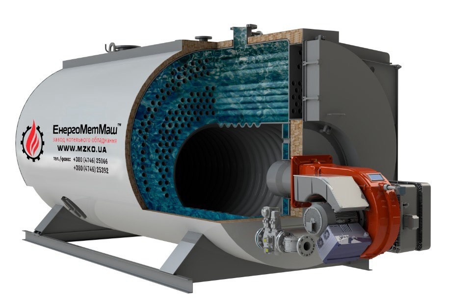 Жаротрубные котлы на природном газе и жидком топливе